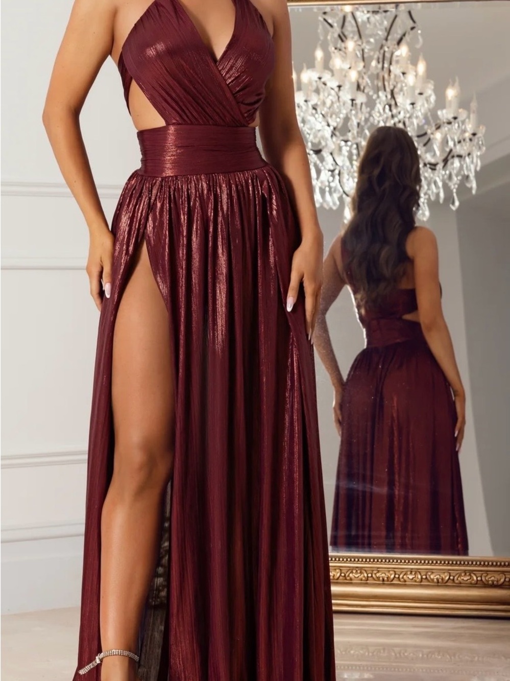 Turn heads in this stunning Abyss by Abby "Invite" Maxi Gown